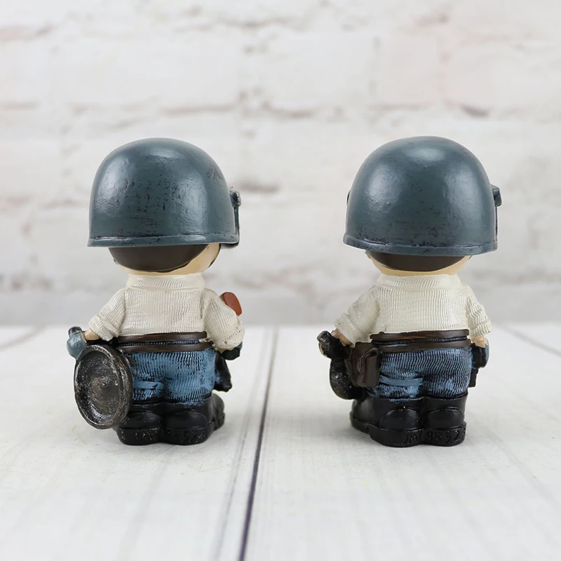  Car Dashboard toys Playerunknowns Battlegrounds PUBG Character Male and Female Model Cosplay Action