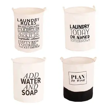 

HOT Fabric Dirty Folding Toy Clothes Laundry Basket Large Bag Storage Box Bins Hanging Organizer Laundry Bag Laundry Hamper