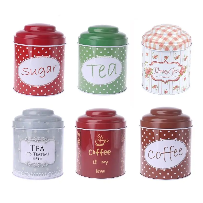 

Retro Metal Round Candy Trinket Tin Jewelry Candle Iron Box Tea Coffee Coin Storage Box Case Wedding Favor Gifts