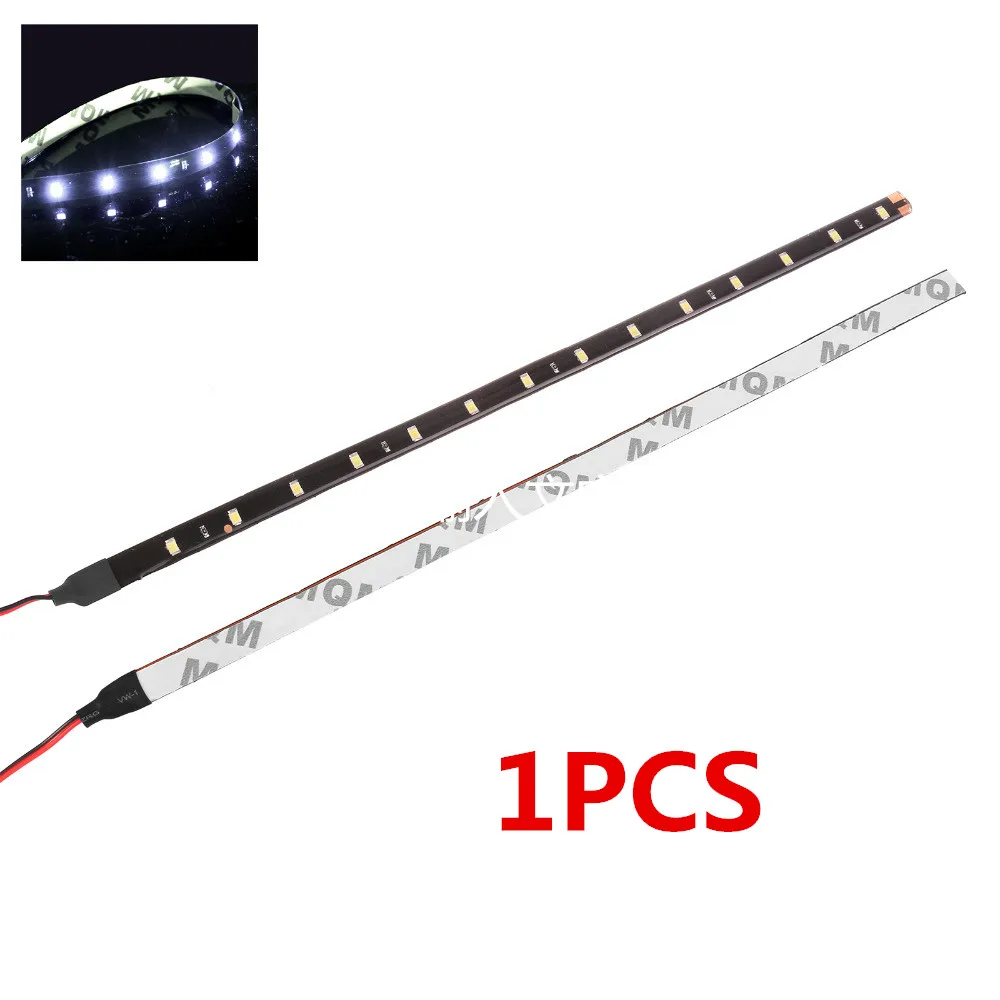 1 шт. 30 см тележка на колесах гибкий Светодиодные ленты светильник Мощность 12V 11," 15SMD Водонепроницаемый Светодиодный дневной светильник декоративные Автомобильные дневные ходовые огни