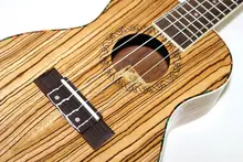 Sopran Concert Ukulele 21 23 Inch Hawaiian Mini Small Guitar 4 Strings Ukelele Guitarra Handcraft Zebra Wood Musical Uke