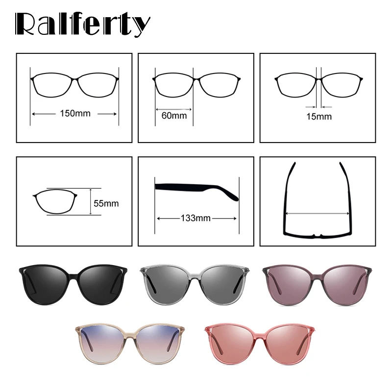 Ralferty, кошачий глаз, солнцезащитные очки, женские, поляризационные, Ретро стиль, солнцезащитные очки, черные, UV400, очки для вождения, Роскошные,, lentes de sol mujer D201953