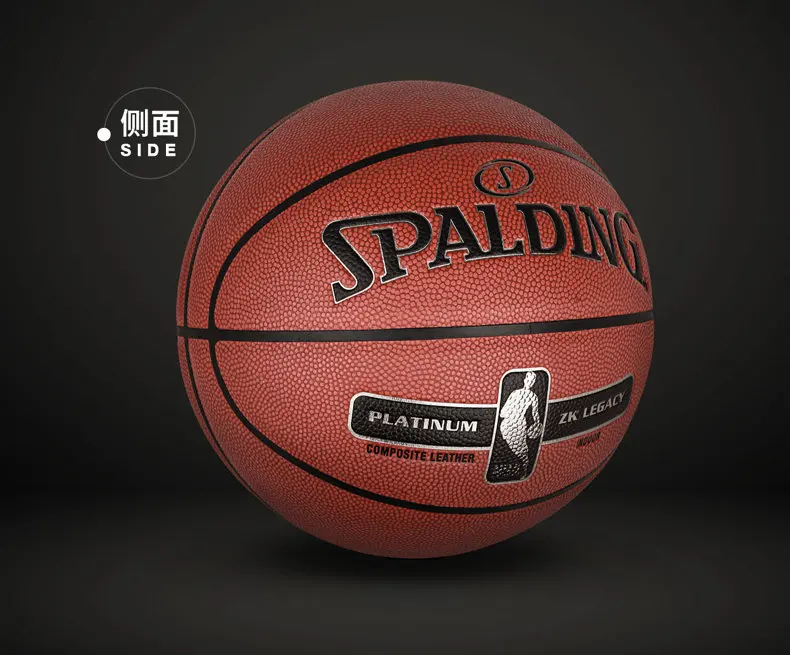 SPALDING PLATINUM LEGEND серия ZK Кожа PU материал для внутреннего баскетбола обучение мужской матч мяч 76-017Y