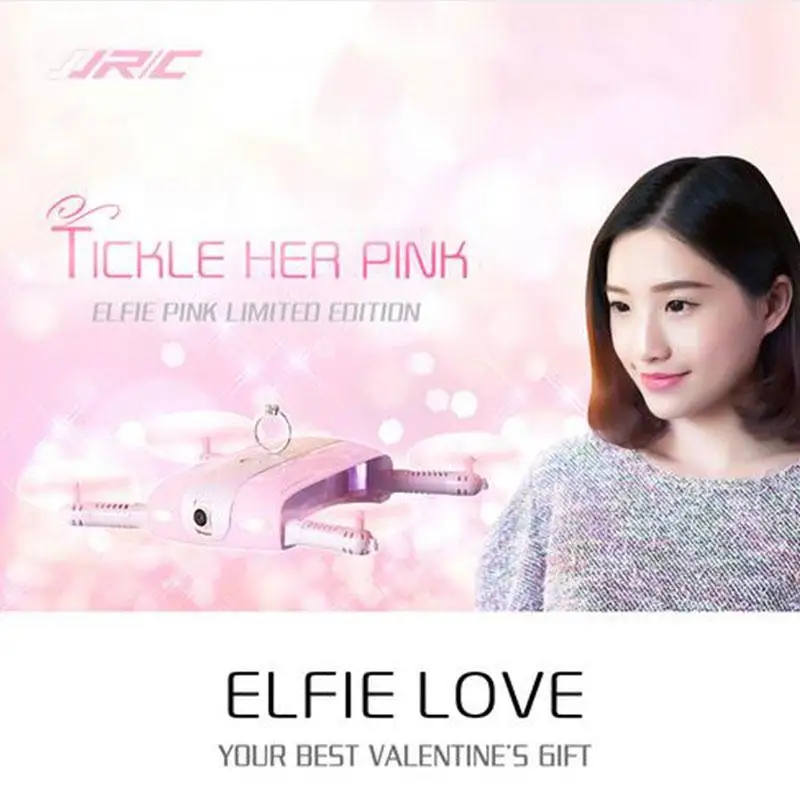 

JJRC H37 Elfie RC Quadcopter Drones Self-timer FPV Real-time Transmission Pink