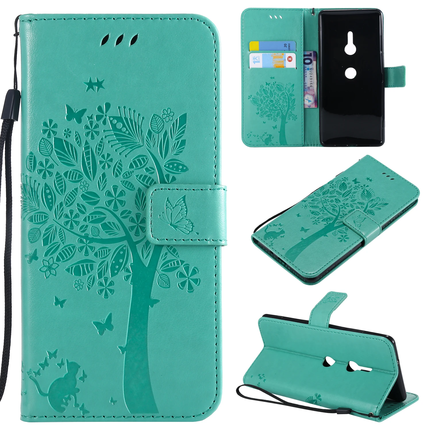 Однотонный чехол с изображением дерева для Sony C5 E4 E5 E6 L1 L2 M2 M4 Aqua M5 XA3 XA2 XA1 XA Ultra 2016 X
