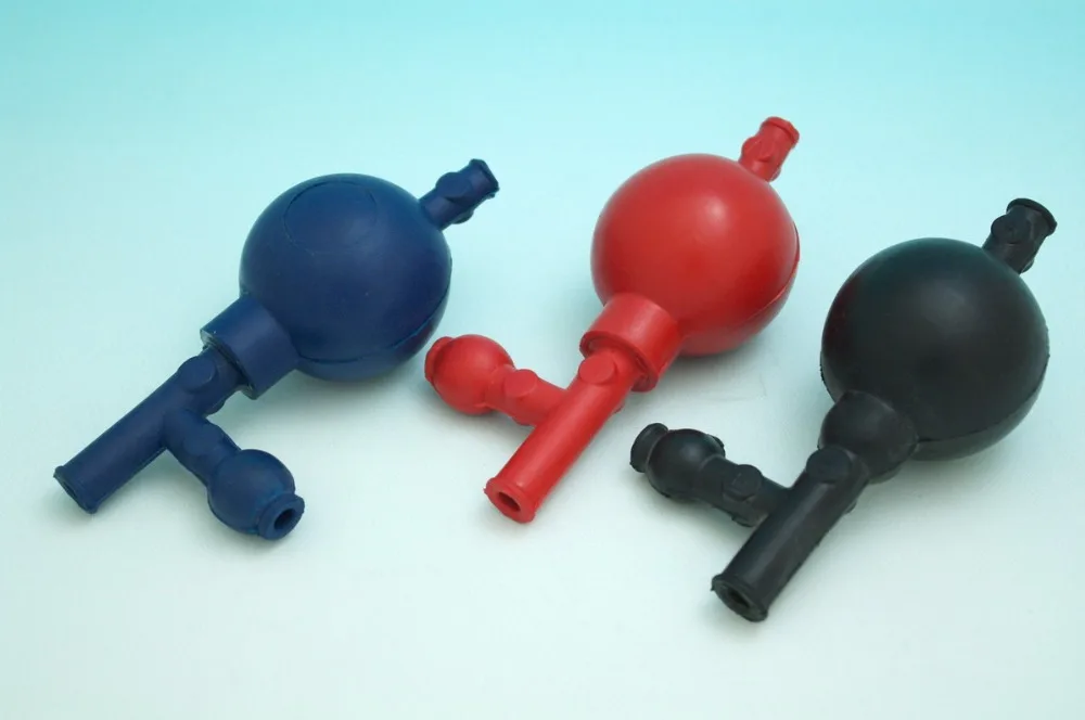 

Pipette Filler Chemical Resistant Rubber With 3 Valves For Suction Evacuate And Air Release Red only