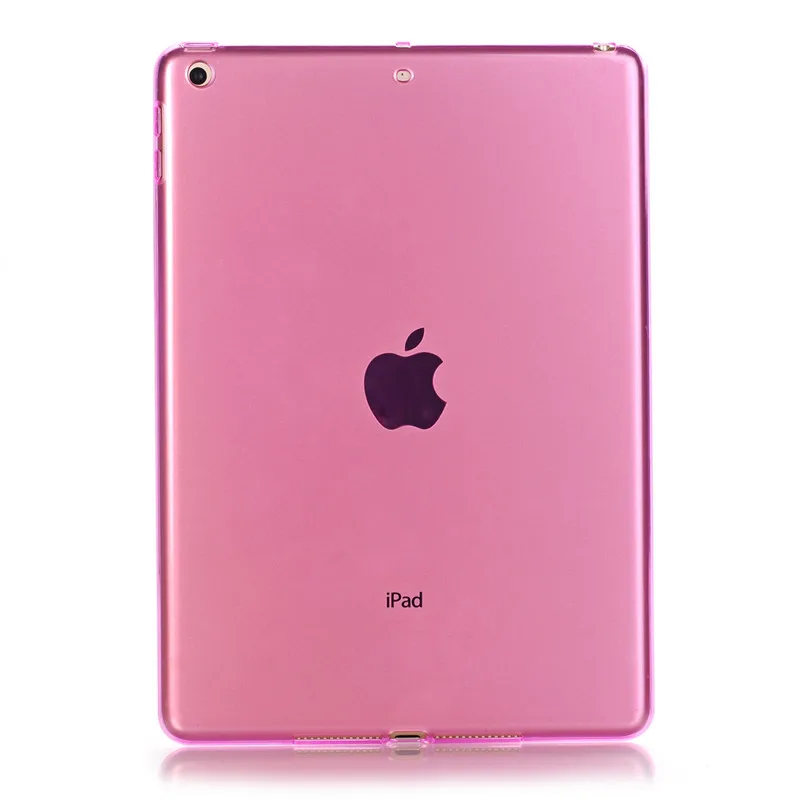 Для нового ipad 9,7 чехол прозрачный мягкий ТПУ чехол для ipad Air/5 9,7 дюймов - Цвет: Pink