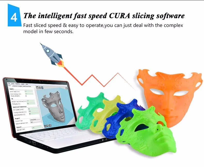 JGAURORA 3d принтер высокая точность 3D машина Стабильная производительность популярная школьная образовательная промышленность 3D моделирование 3D печать