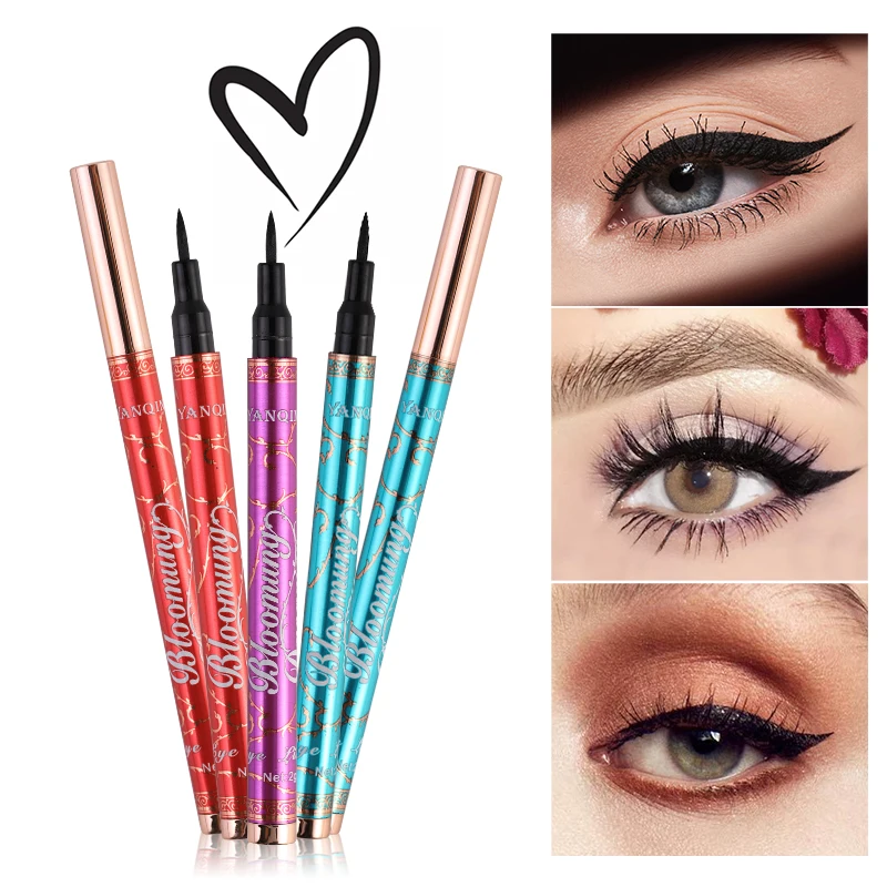 

1Pc Black Eyeliner Waterproof Long Lasting Liquid Eyeliner Quick Dry Smudge Proof Cosmetic Eye Liner Appearance Sent By Random