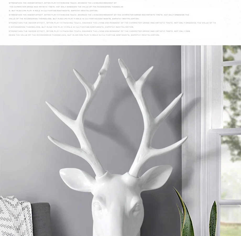 Европейский животное голова оленя слон подвесной стерео творческая гостиная Фреска домашний настенный фон для украшения изделия из смолы