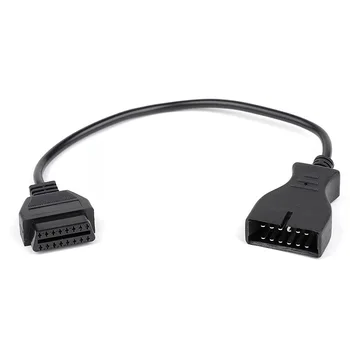 

OBD2 Extension Cable 12 Pin to 16 Pin Female OBD1 OBDII Connector Adapter for Vehicles/Car Diagnostic Tool