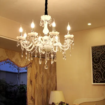 

Modern Crystal Pendant lights Home Lighting lustres de cristal Decoration Luxury Candle Pendant lamp Living Room Indoor Lamp