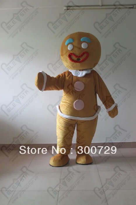 character gingerbread costumes bread man mascot costumes