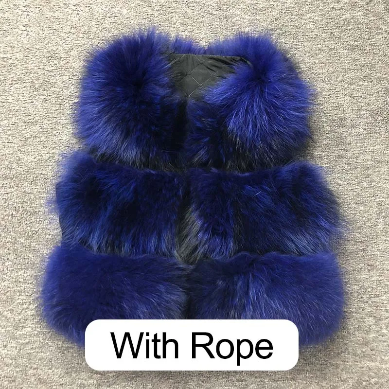 Royal Blue (Rope) Jancoco Max женский жилет из натурального меха енота меховой жилет короткая куртка женская зимняя мода 3 ряда жилет высокого качества S1150SJ - Цвет: Royal Blue (Rope)
