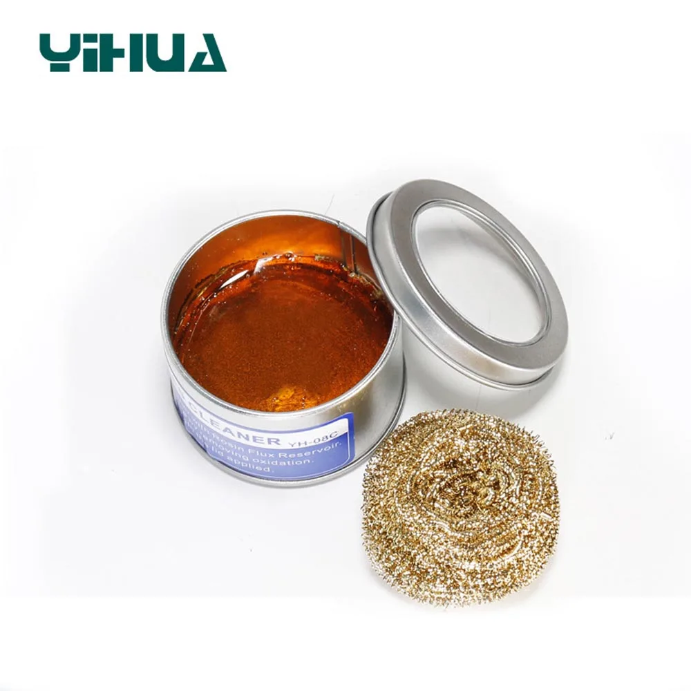 

1pcs Welding Head Cleaner Soldering Iron Clean Ball Rosin Copper Wire Ball Welding Tool For Soldering Station Iron Tip Cleaning