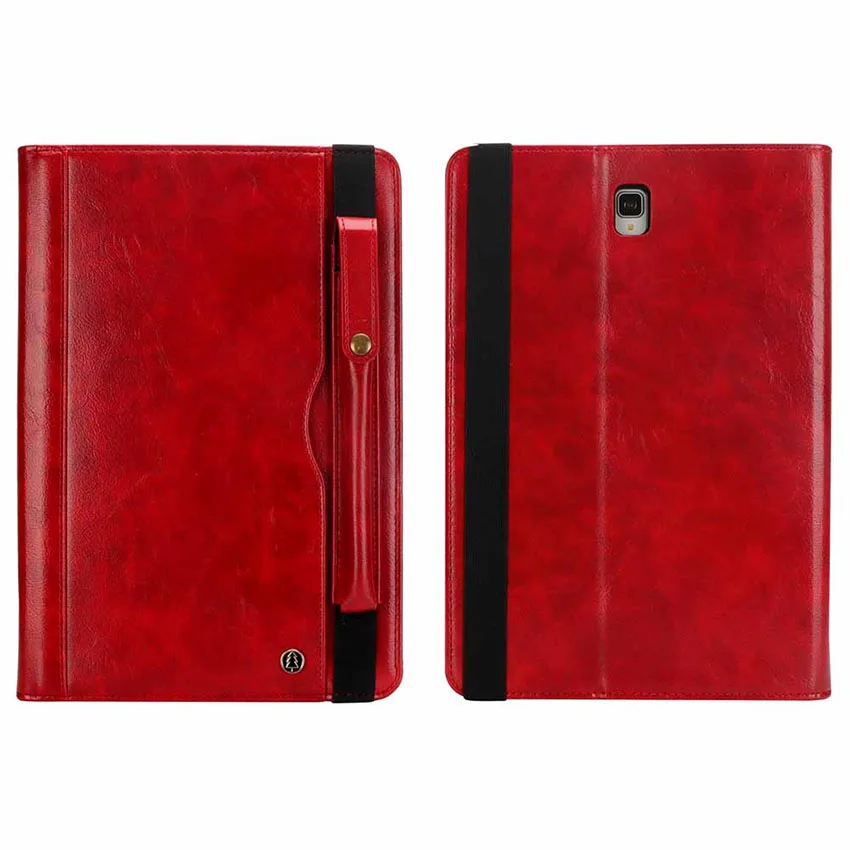 Case for Samsung Galaxy Tab S4 10.5 inch SM-T830 T835 With Pencil Holder Leather Flip Case Card Slot Smart Cover Sleep Awake Up (104)