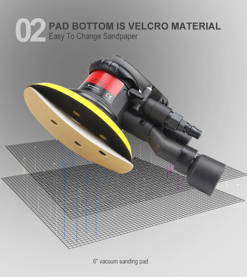 Pneumatic Variable Speed Random Orbital Sander8