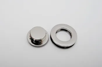 

Round Silver nickle bag locks purse lock, DIY handbag lock, Bag parts, Bag hardware accessories, hardware parts,100pcs/Lot