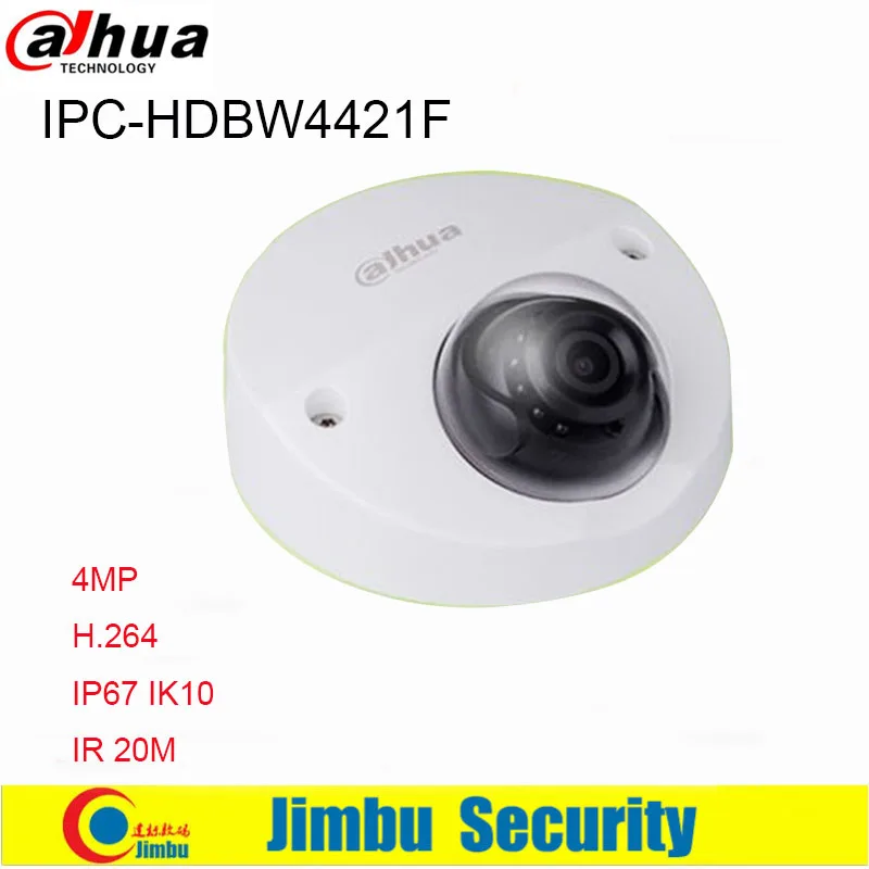 

New Dahua 4MP IP Camera POE DH-IPC-HDBW4421F IP67 IK10 H.264 scan CMOS Support Onvif IR distance 20m IPC-HDBW4421F