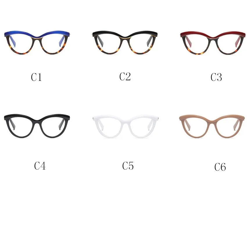 KOTTDO кошачий глаз прозрачные очки Оптические оправа для женщин lunette de vue