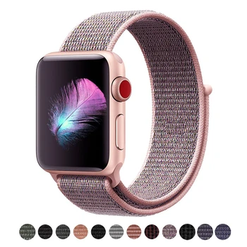 

ASHEI Nylon Strap For Apple Watch Band 44MM 40MM Series 1/2/3/4/5 Sport Loop Strap for iwatch 38mm 42mm Watchbands