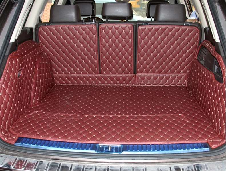 

New arrival! Special trunk mats for Volkswagen Touareg 2017 durable cargo liner boot carpets for Touareg 2016-2011,Free shipping