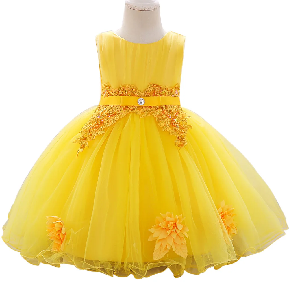 1 year Baby Girls Princess Birthday Tutu Dress Girl Wedding Dresses For Tolldler New year Party Kids Baptism Vestidos Clothes