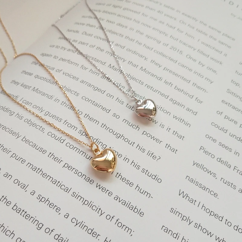 Ожерелье в форме сердца из стерлингового серебра 925 пробы, простой элегантный дизайн, цепочка в форме ключицы для женщин, ожерелье, благородный темперамент, очаровательные ювелирные изделия