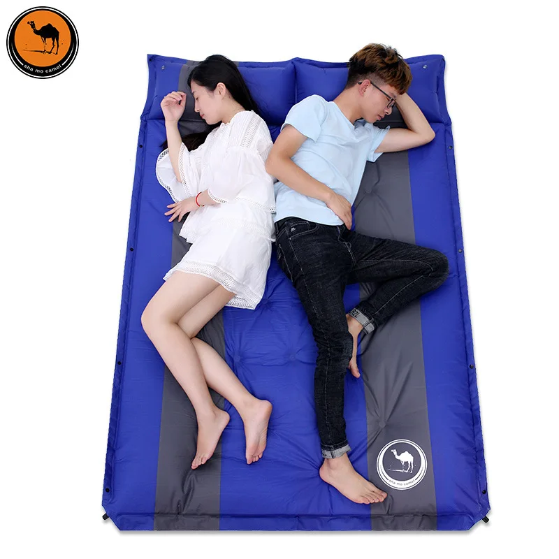

High quality 2 person use 3.5cm thick automatic widened camping outdoor inflatable mat