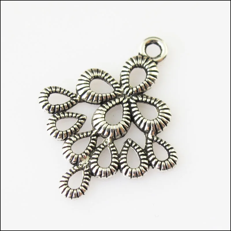 

New 10Pcs Tibetan Silver Tone Chinese Knot Charms Pendants Connectors 20.5x26mm