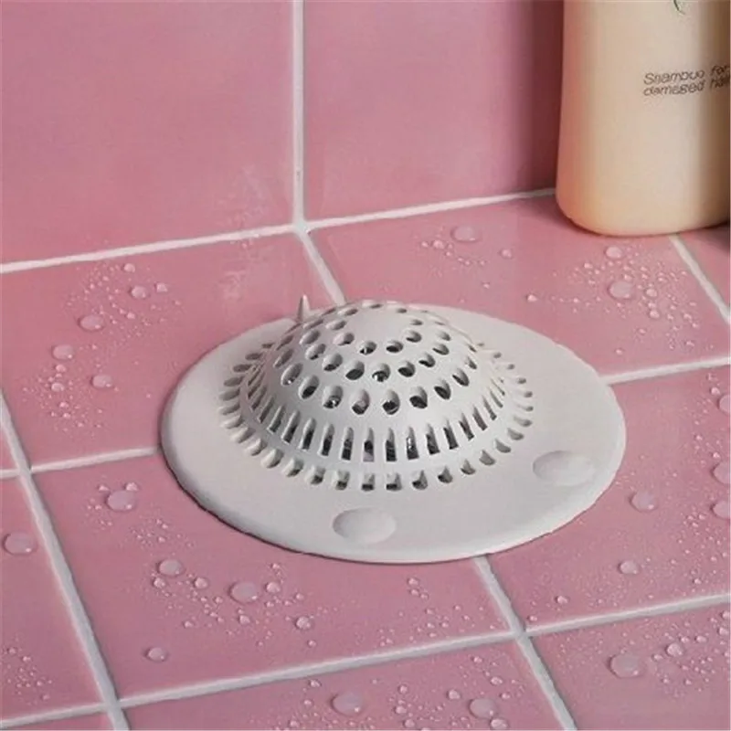 1PCS Bathroom Slot Hair Filter Suction Cup Creative Sink Outfacing