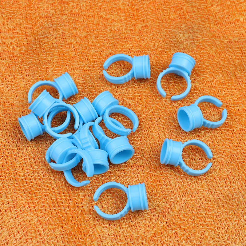100 pcs/Set Disposable Glue Holder Ring Pallet for Eyelash Extension