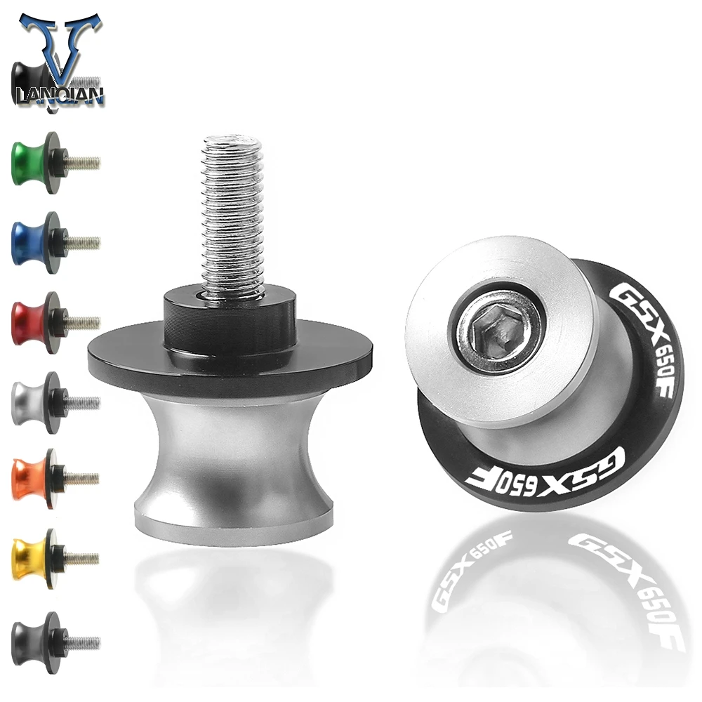 

Motorcycle 8MM Stand Arm Drop Sliders CNC Aluminum Swingarm Spools Swing Screw For SUZUKI GSX650F GSX 650F 650 F Katana 2008