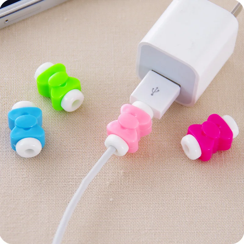 

10Pcs Lovely Cable Protector Saver for iPhone USB Charger Wire Cable Protective Cover Earphone Line Data Cable Protection Sleeve