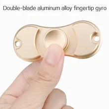 Двухлистный алюминиевый кончик пальца гироскоп вращение пальцами Гироскопическая декомпрессия волшебная игрушка на подарок для мальчика