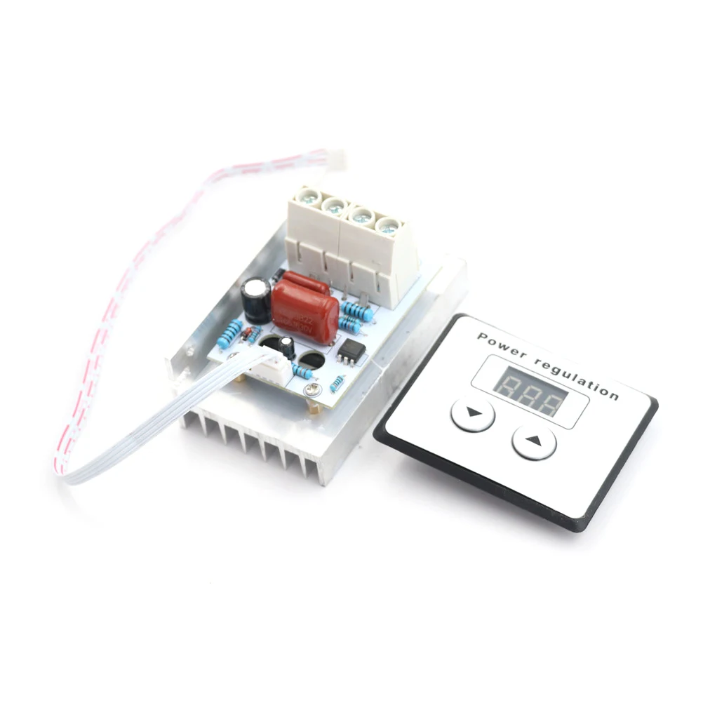 

AC 220V 10000W 80A Digital Control SCR Electronic Voltage Regulator Speed Control Dimmer Thermostat + Digital Meters