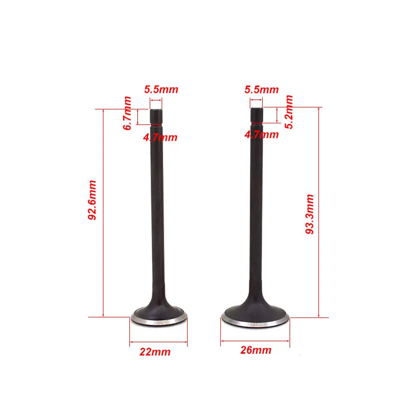 Motorcycle Engine Valve Intake Exhaust Stem Valve For Lifan LF155