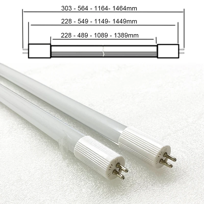 2 шт. T5 пробки СИД светильник G5 держатель 1ft 4 Вт 300 мм 303 мм Люминесцентная Сменная Трубка Светильник лампочка AC180~ 265v 220v g5 трубки
