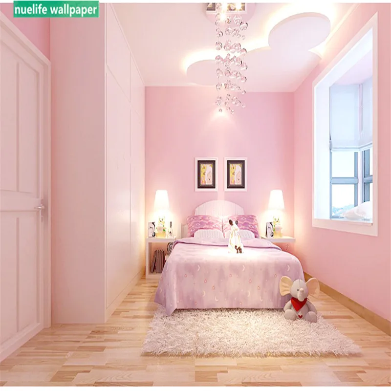 0,53x10 м в скандинавском стиле розовые одноцветные обои для гостиной, спальни, детской комнаты, магазин одежды, ТВ, диван, фоновые обои