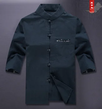 

Oriental Element 100% Brand New Arrival Chinese Traditional Men's Cotton linen Shirts Tops M L XL XXL 3XL MS062608