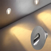 Диммируемый/не 3 Вт светодиодный Угловой светильник Настенный светильник ступенчатая лестница коридор отель Гостиная ДИСКО КТВ серебряный корпус