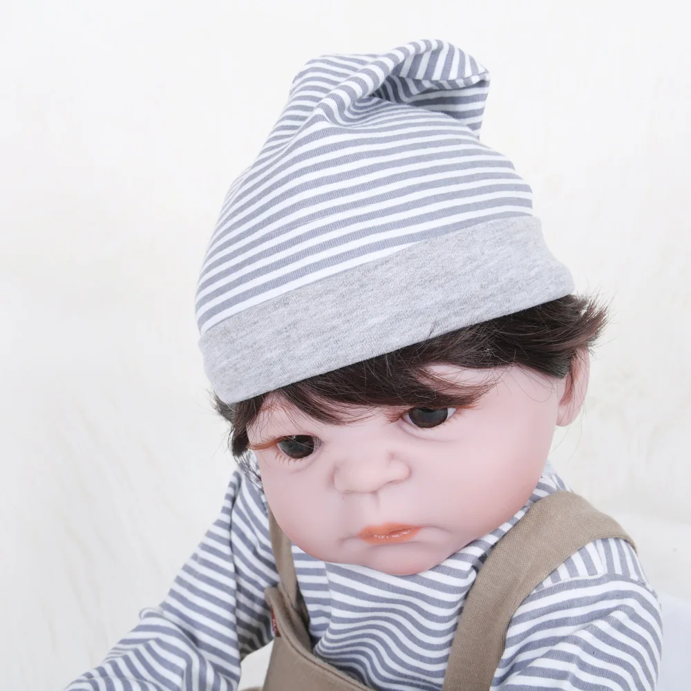 55 см кукла возрожденная ручная работа мягкая виниловая BeBe Reborn для мальчика 22