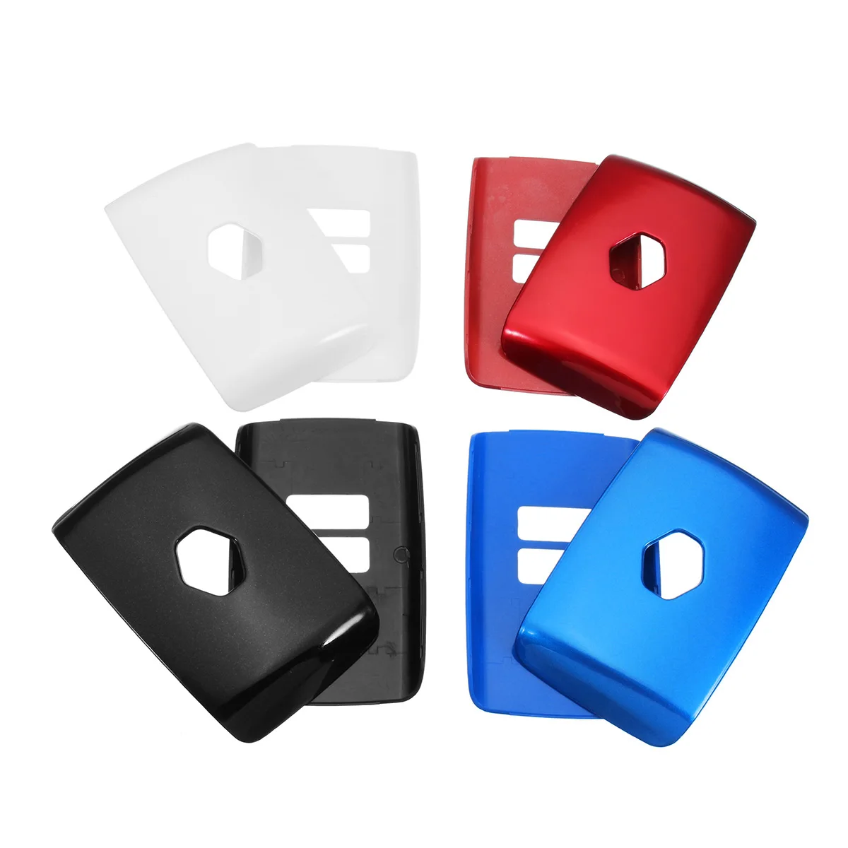 

4 Buttons Remote Key Case Shell Cover ABS Plastic Protective Cover for Renault Kadjar Black/Blue/Red/Gold/White