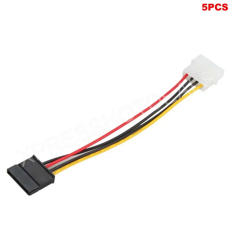 4 Pin IDE to 4 Serial SATA Hard Drive Power Adapter Cable Wire