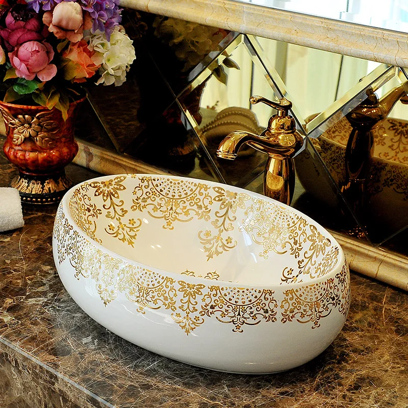 Buy China Artistic Handmade Ceramic Bathroom Sinks