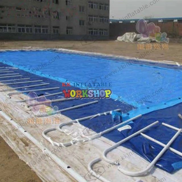 KK Portable 0.9mm PVC frame round swimming pool 3