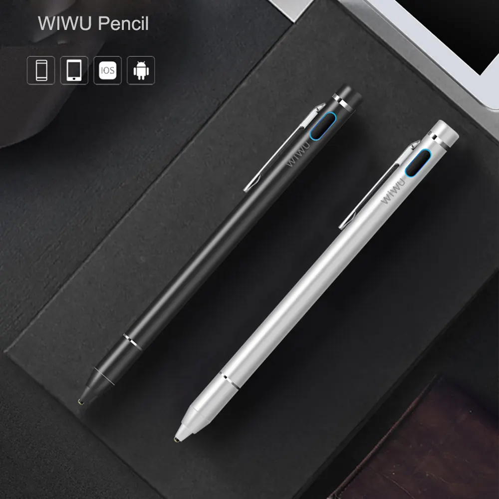 Pаспродажа WIWU Стилус для iPad 2018 Pro 9,7 10,5 12,9 дюймов для Apple карандаш, стилус, ручка для емкостного экрана Универсальный стилус для сенсорного экрана