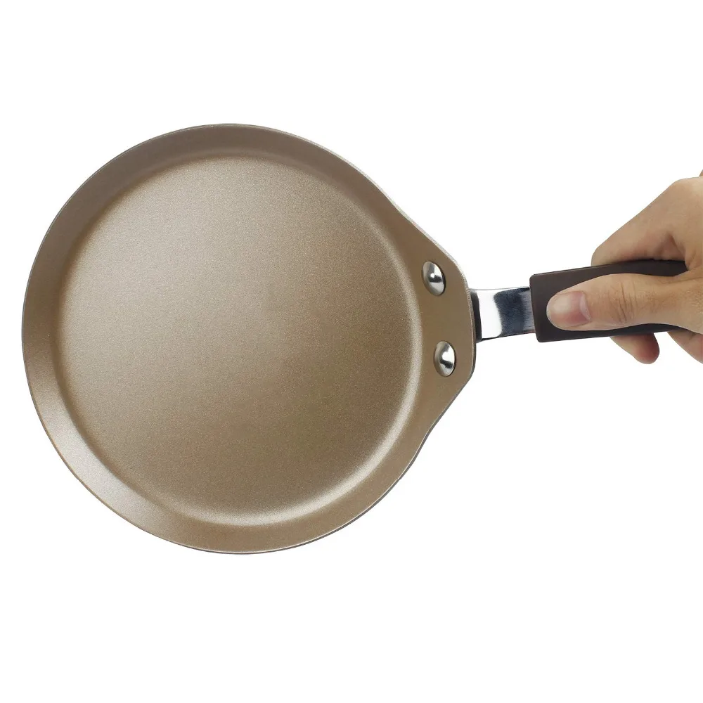 MyLifeUNIT Cabon Steel Pancake Pizza Frying Pan Non Stick Round Crepe Cake Griddle Kitchen Tools MyLifeUNIT Cabon Steel Pancake Pizza Frying Pan Non Stick Round Crepe Cake Griddle Kitchen Tools