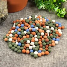 500 г многоцветный Мясник каменная кастрюля украшение анион земля водная культура Botany цветной горшок Ceramsite шар Сад витраж