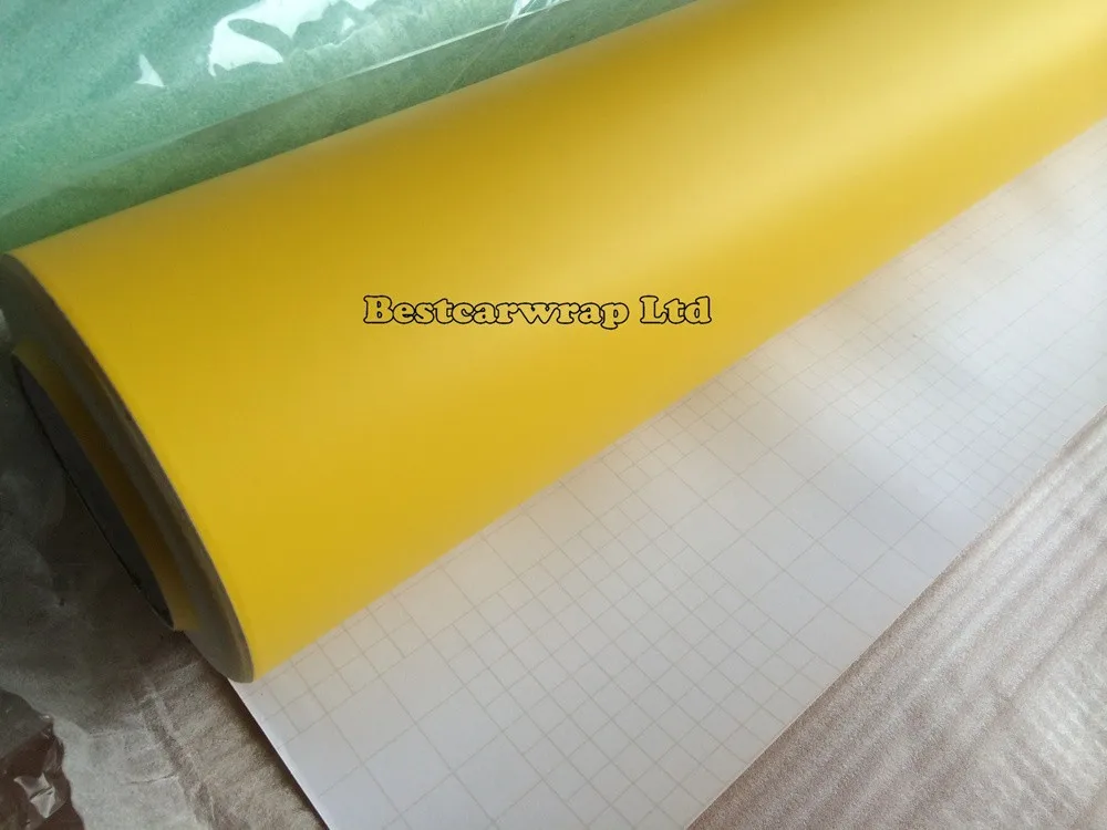 yellow matt vinyl wrap film matte yellow Film Foil 3m